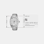Edifice Men Quartz White Dial Analog Stainless Steel Watch ED686
