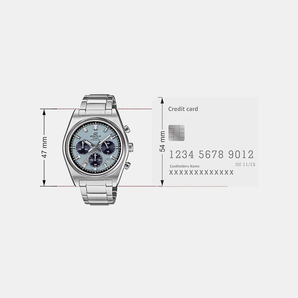 Edifice Men Quartz Blue Dial Chronograph Stainless Steel Watch EFB-730D-2BVUDF ED688