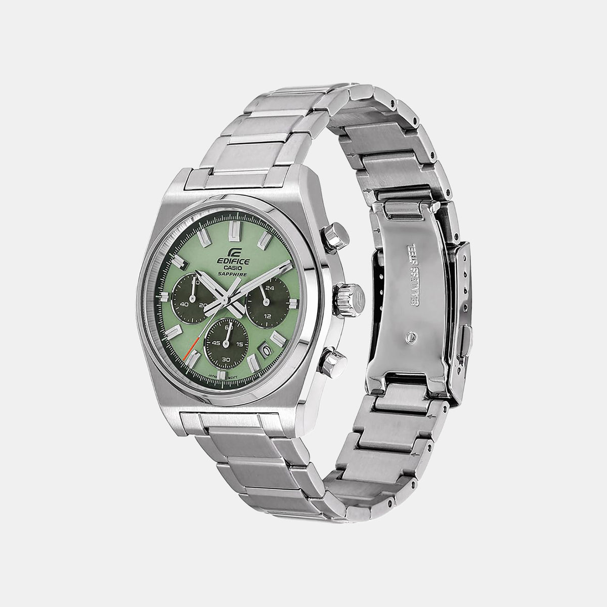 Edifice Men Quartz Green Dial Chronograph Stainless Steel Watch ED689