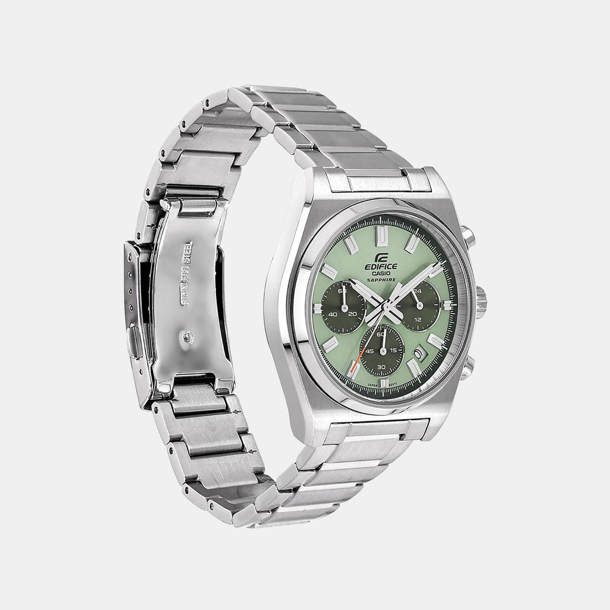 Edifice Men Quartz Green Dial Chronograph Stainless Steel Watch ED689