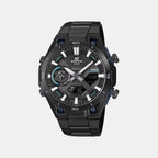 Edifice Men Solar Black Dial Chronograph Stainless Steel Watch ED693