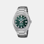 Edifice Men Quartz Green Dial Analog Stainless Steel Watch ED699