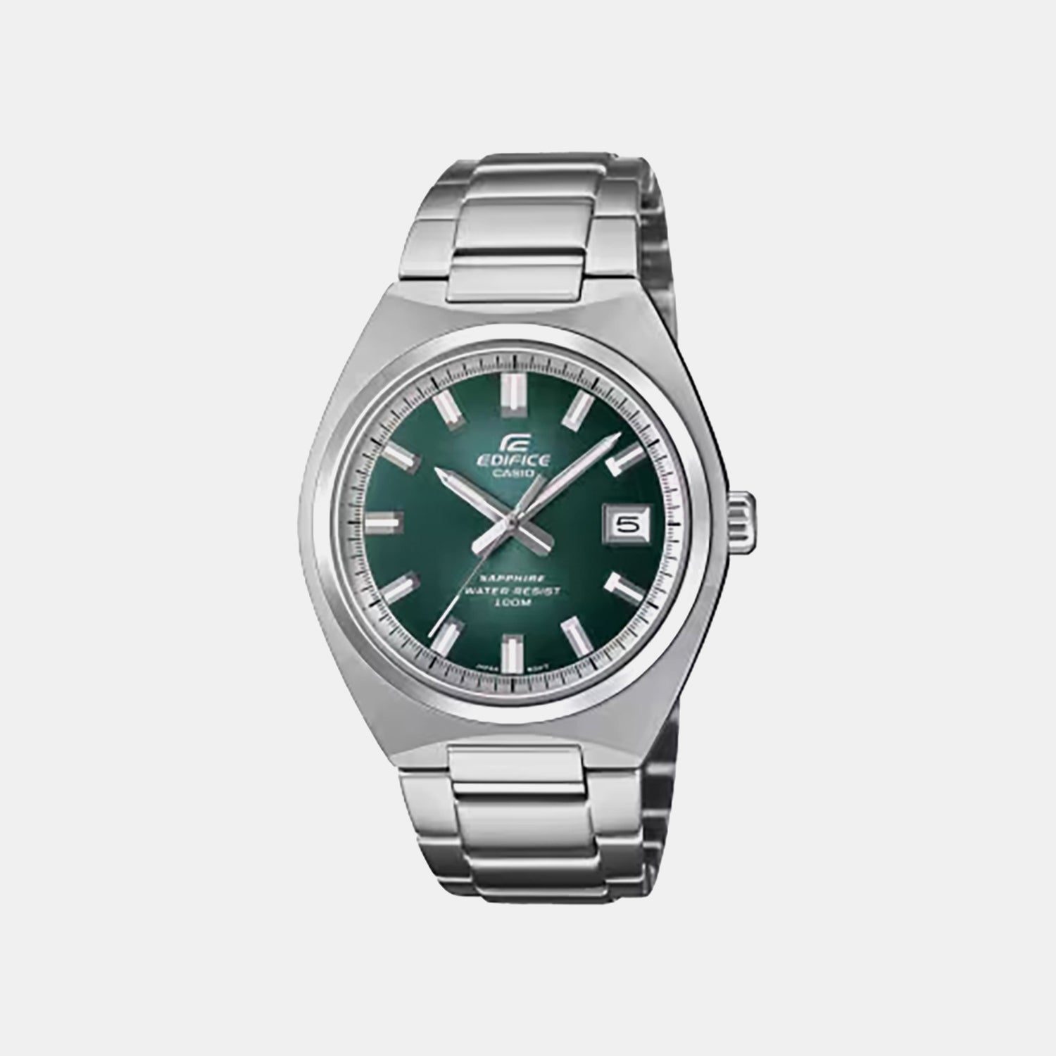 Edifice Men Quartz Green Dial Analog Stainless Steel Watch ED699