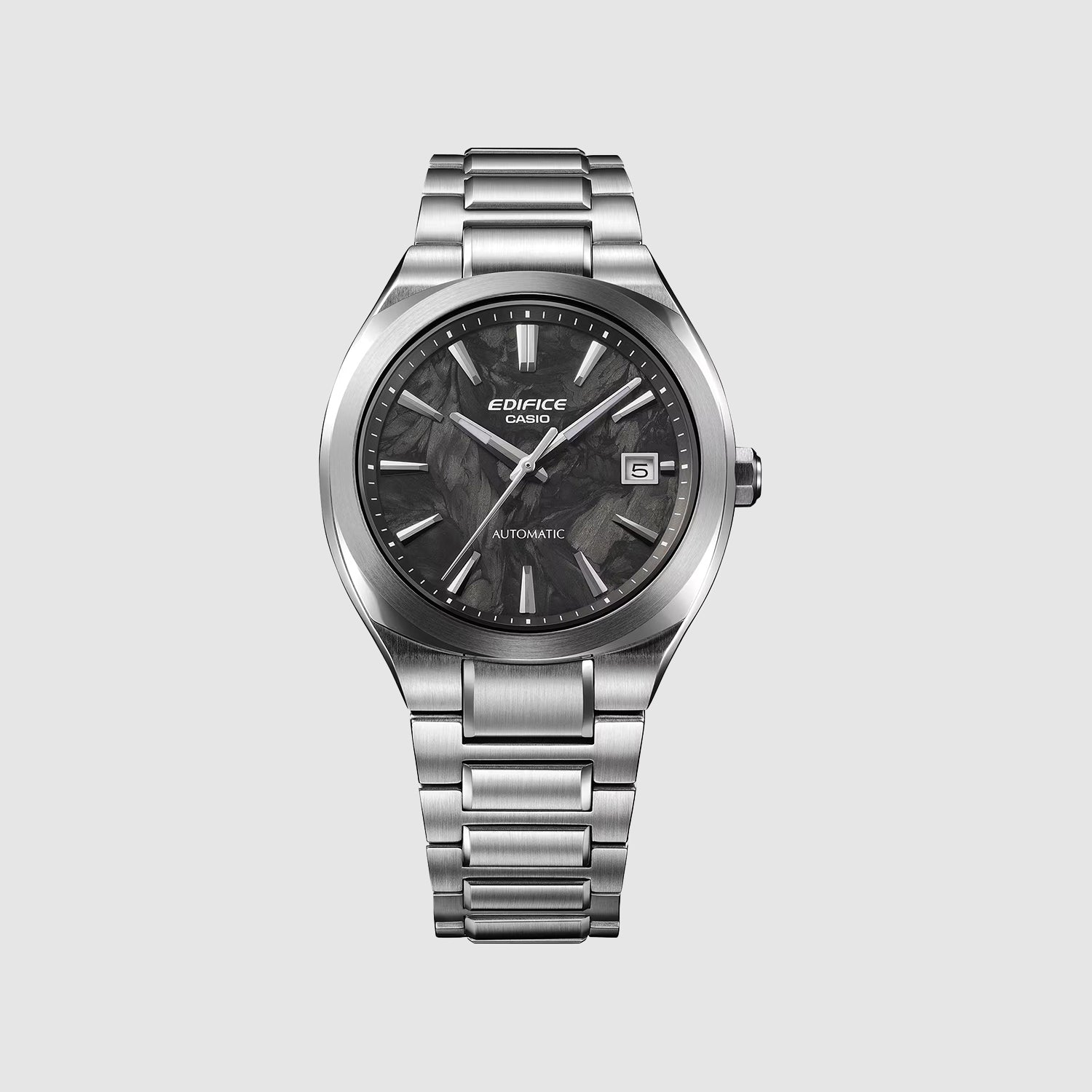 Edifice Men Quartz Black Dial Analog Stainless Steel Watch ED704