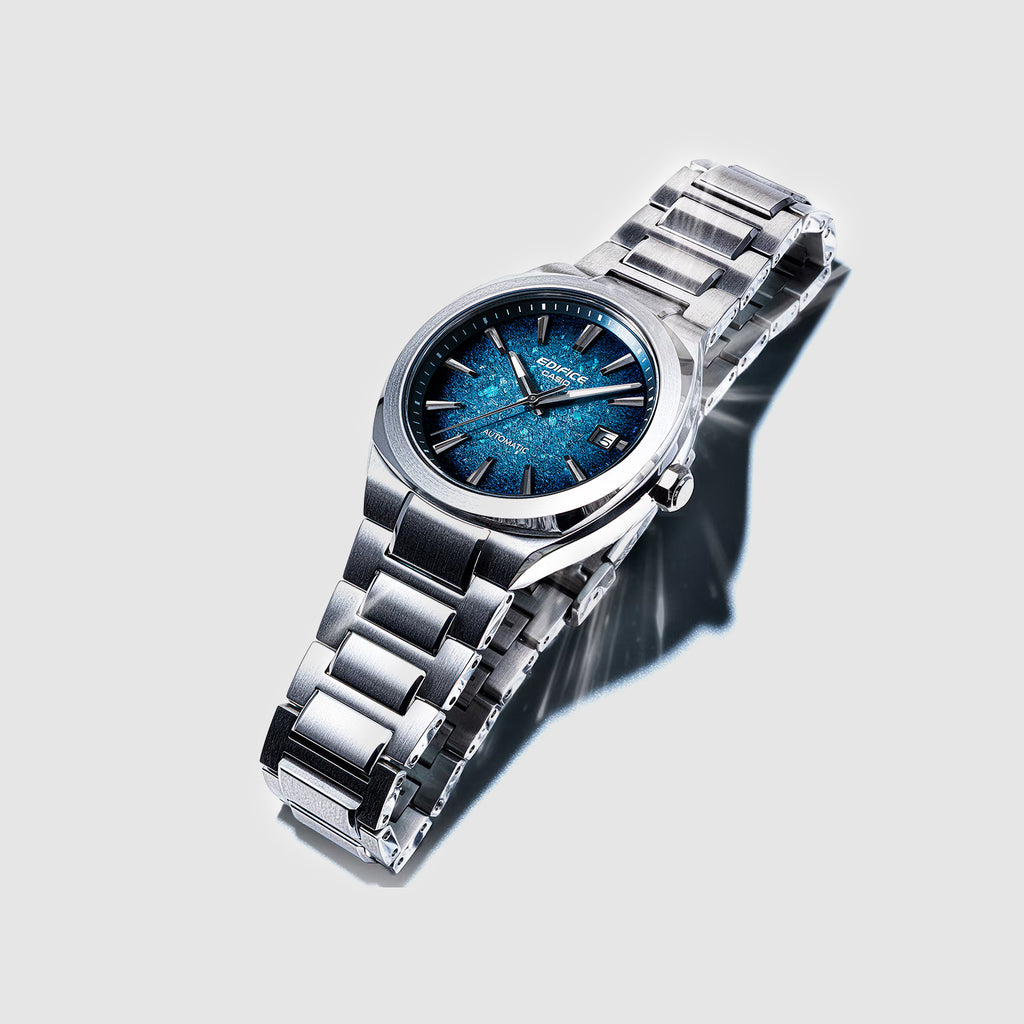 Edifice Men Quartz Blue Dial Analog Stainless Steel Watch ED705