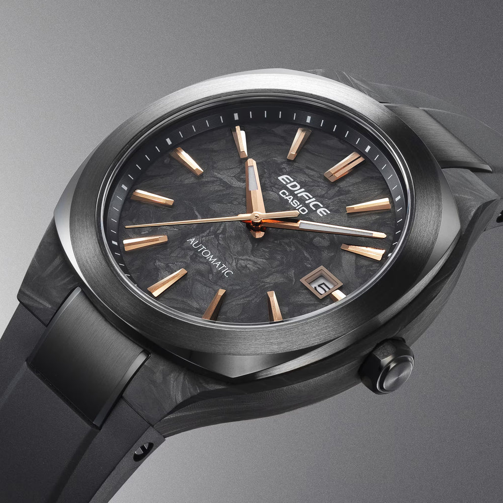 Edifice Men Automatic Black Dial Analog Resin Watch ED708