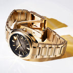 Edifice Men Automatic Brown Dial Analog Stainless Steel Watch ED707