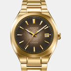 Edifice Men Automatic Brown Dial Analog Stainless Steel Watch ED707