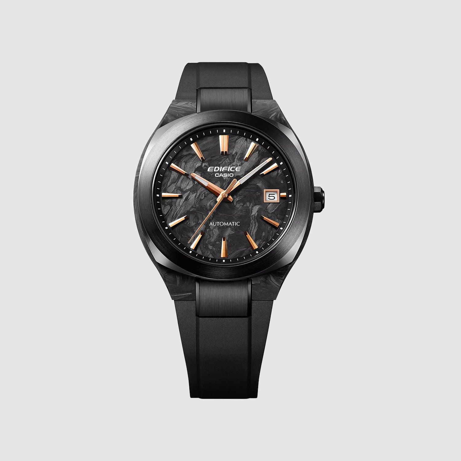 Edifice Men Automatic Black Dial Analog Resin Watch ED708
