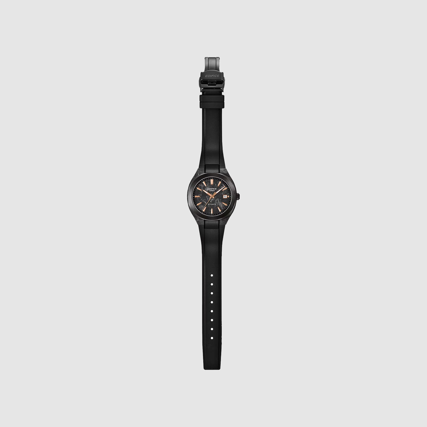 Edifice Men Automatic Black Dial Analog Resin Watch ED708