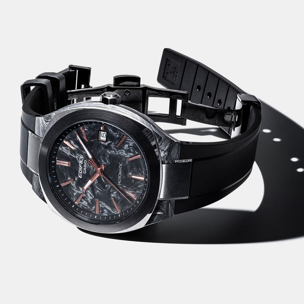 Edifice Men Automatic Black Dial Analog Resin Watch ED708