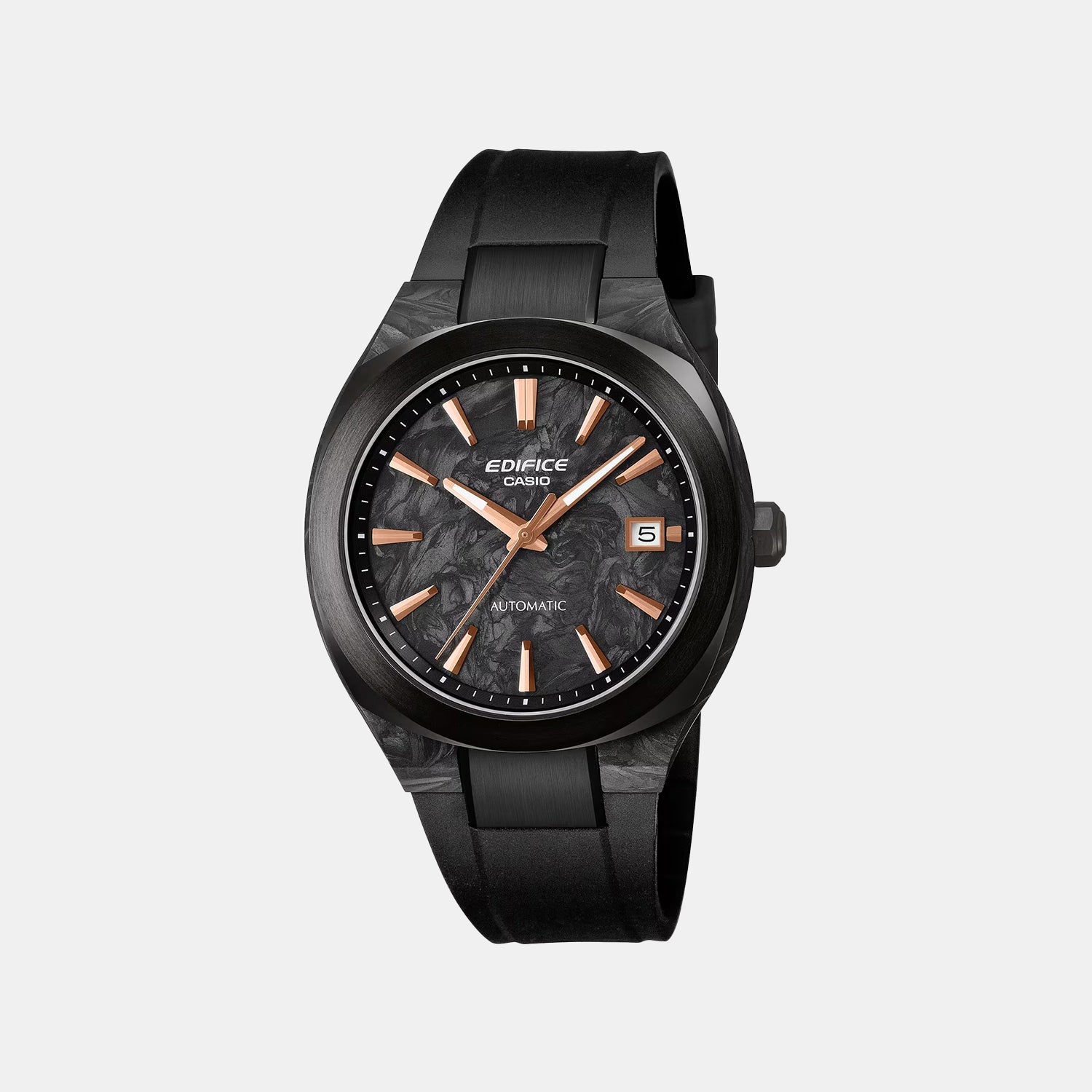 Edifice Men Automatic Black Dial Analog Resin Watch ED708