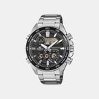 Edifice Men Quartz Black Dial Analog-digital Stainless Steel Watch ED712