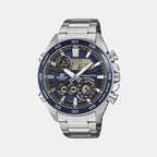 Edifice Men Quartz Blue Dial Analog-digital Stainless Steel Watch ED713