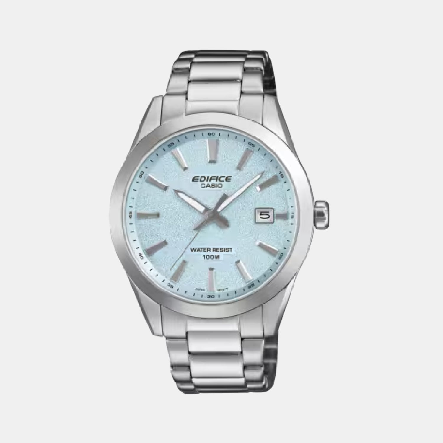 Edifice EFV-160 Series Men Quartz Blue Dial Analog Stainless Steel Watch ED715