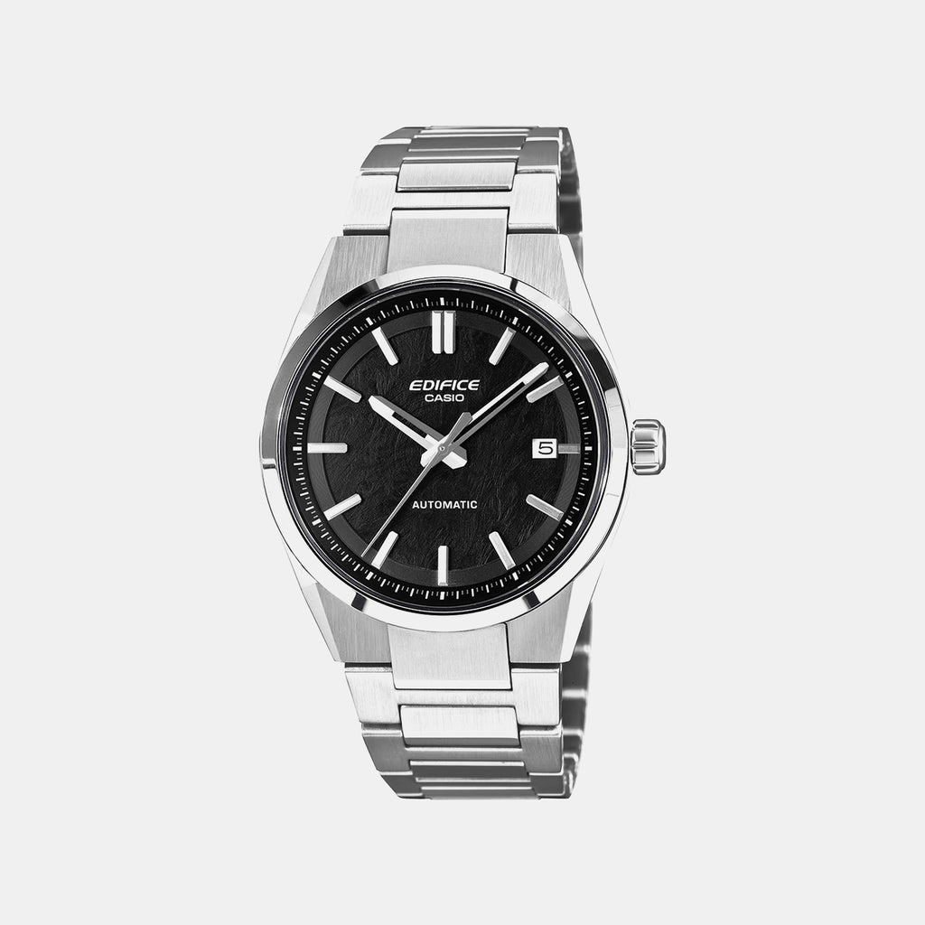 Edifice Men Quartz Black Dial Analog Stainless Steel Watch ED701