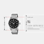 Edifice Men Quartz Black Dial Analog Stainless Steel Watch ED701