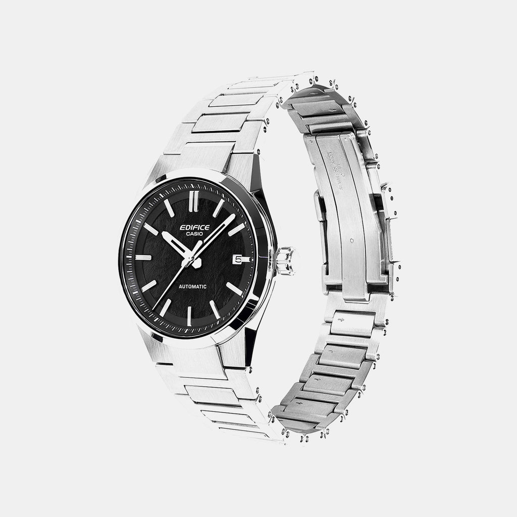 Edifice Men Quartz Black Dial Analog Stainless Steel Watch ED701