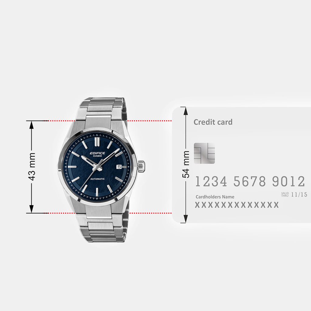 Edifice Men Quartz Blue Dial Analog Stainless Steel Watch ED702