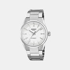 Edifice Men Quartz White Dial Analog Stainless Steel Watch ED703