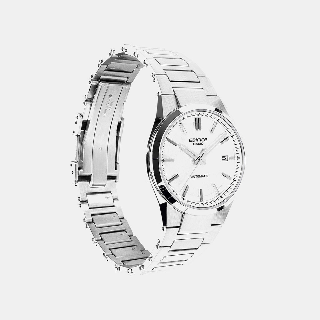 Edifice Men Quartz White Dial Analog Stainless Steel Watch ED703