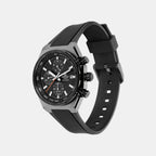 Edifice Men Solar Black Dial Chronograph Resin Watch ED718