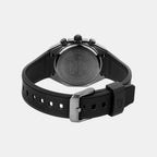 Edifice Men Solar Black Dial Chronograph Resin Watch ED718