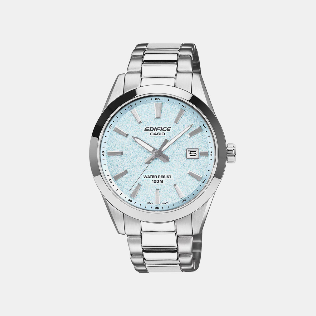 Edifice Men Quartz Blue Dial Analog Stainless Steel Watch ED715
