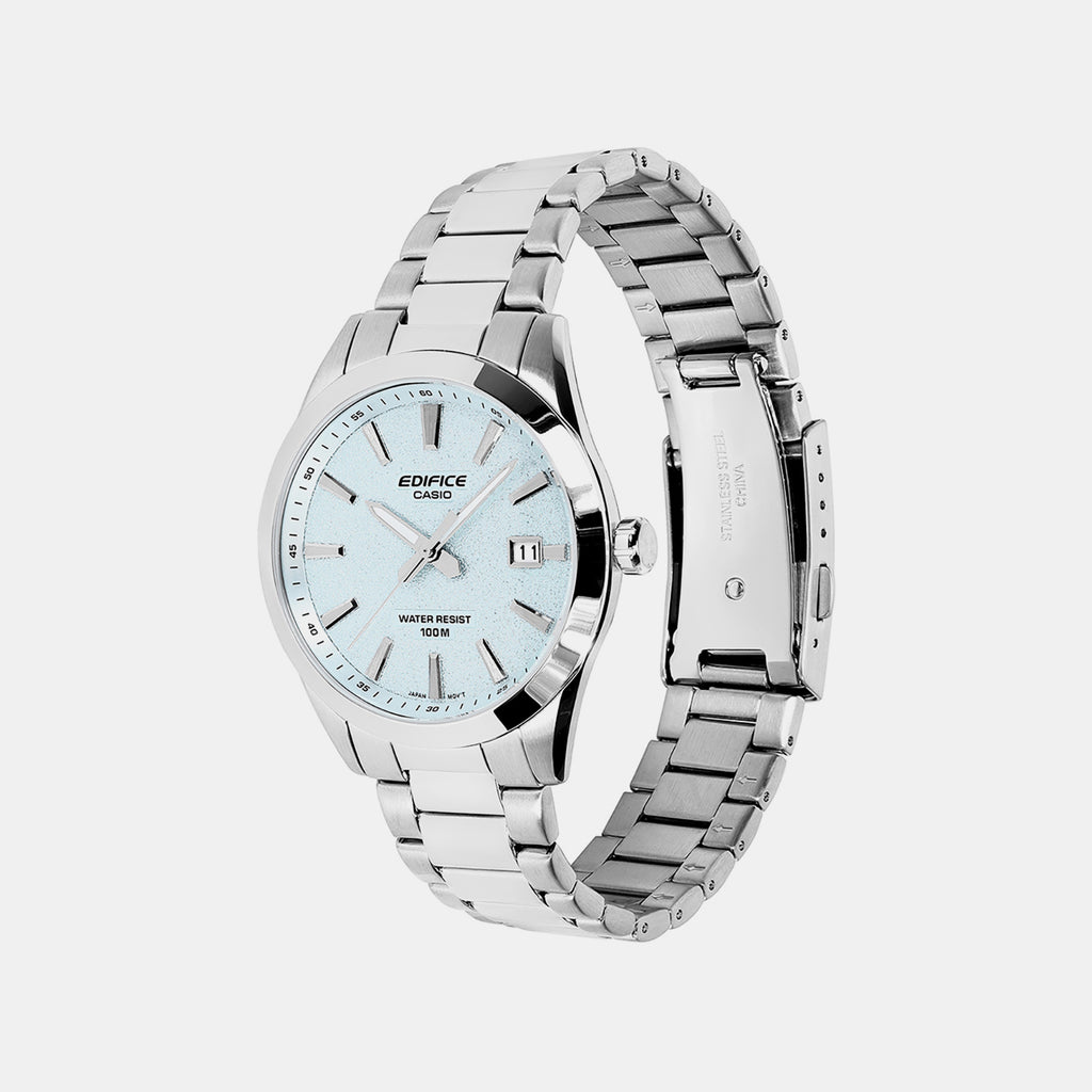 Edifice Men Quartz Blue Dial Analog Stainless Steel Watch ED715