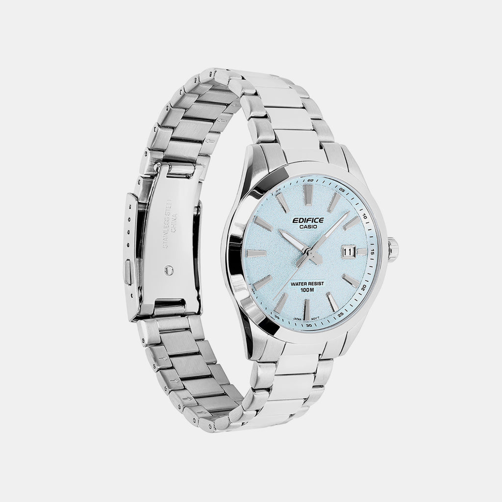 Edifice Men Quartz Blue Dial Analog Stainless Steel Watch ED715