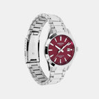 Edifice Men Quartz Red Dial Analog Stainless Steel Watch ED716