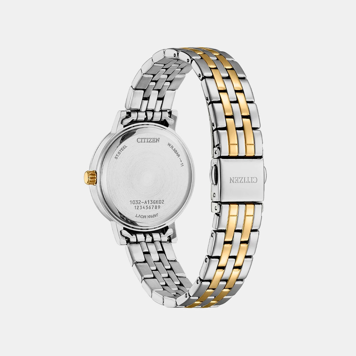 Classic Women Quartz Blue Dial Analog Stainless Steel Watch EL3106-59L