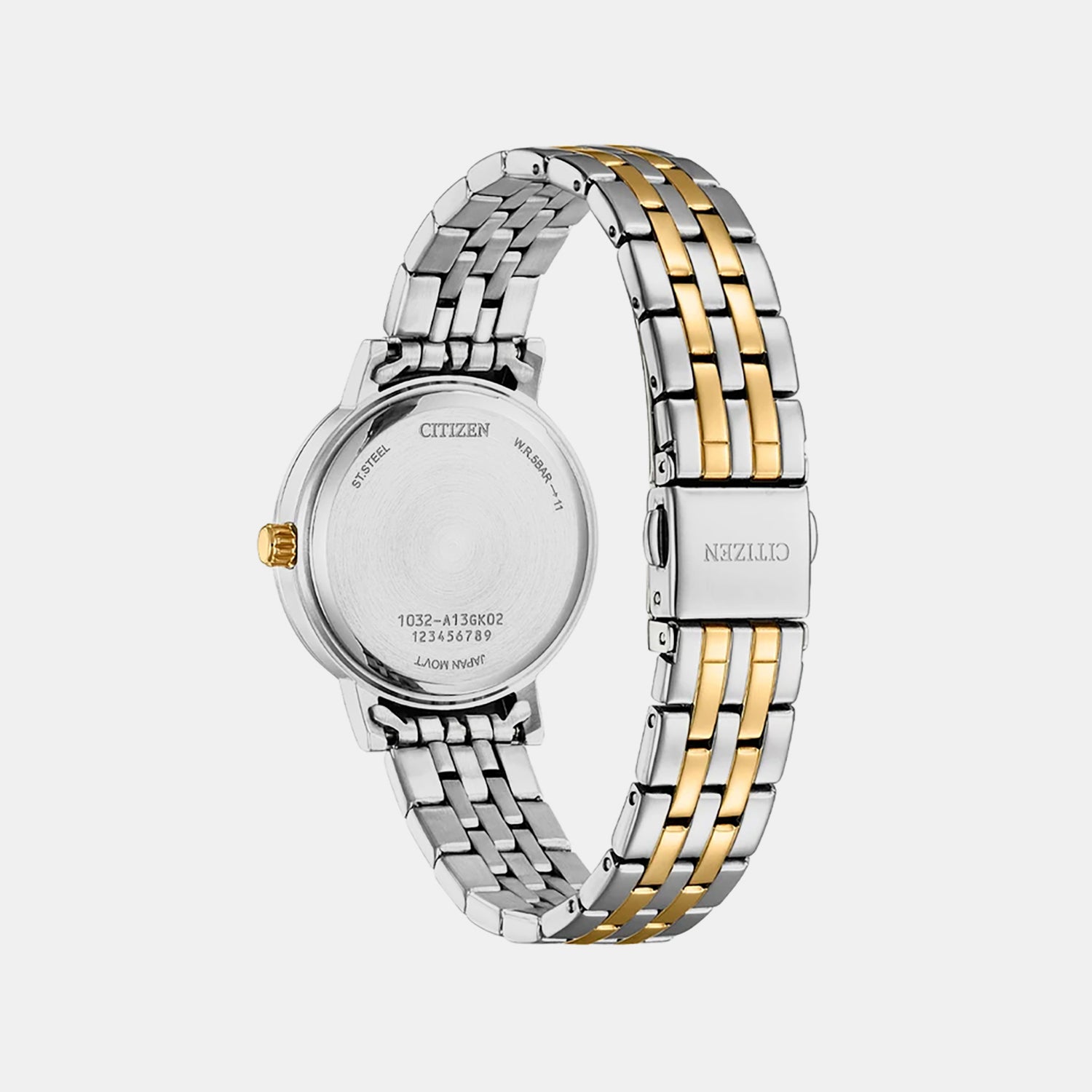 Classic Women Quartz Blue Dial Analog Stainless Steel Watch EL3106-59L