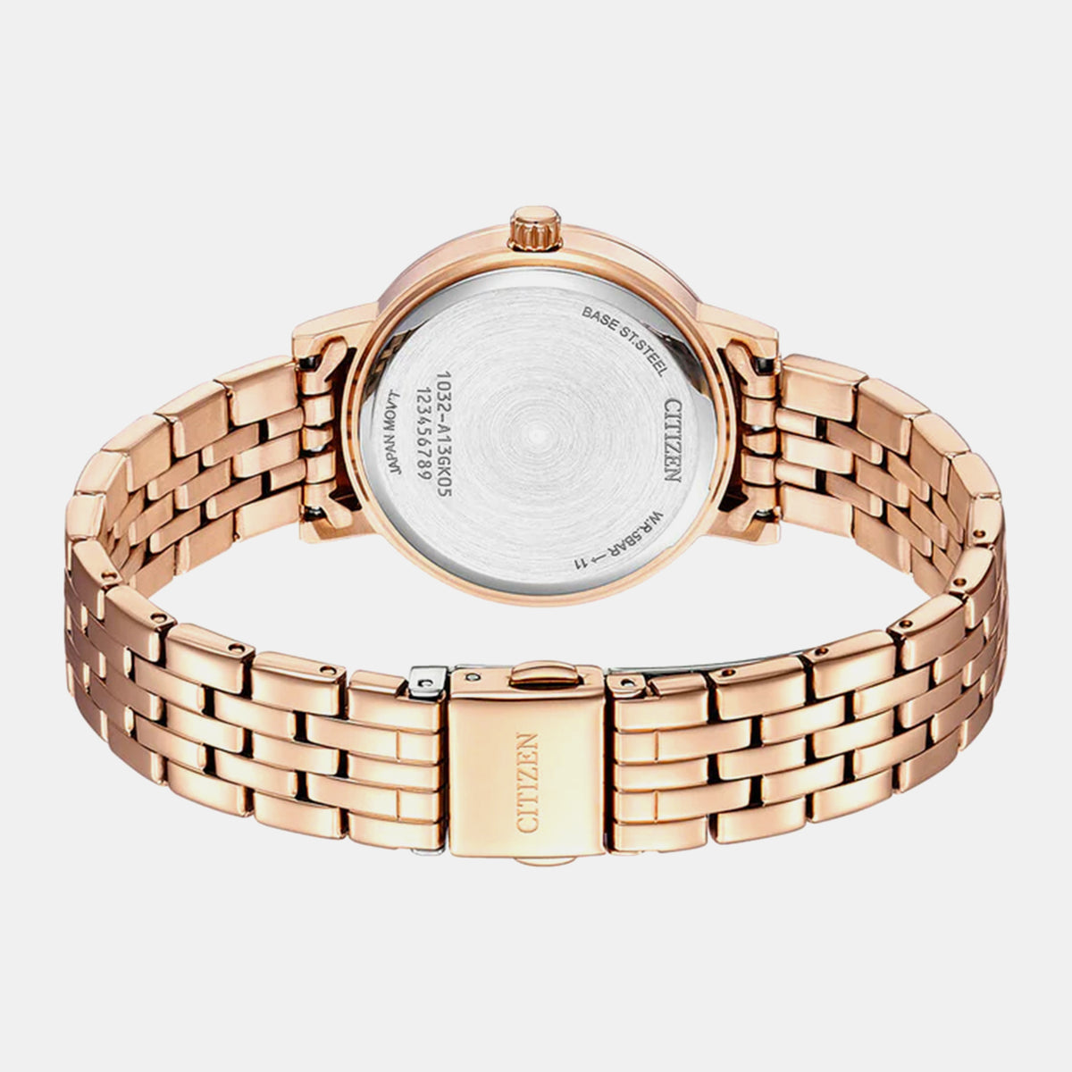 Women Quartz Mother Of Pearl Dial Analog Stainless Steel Watch EL3108-53D