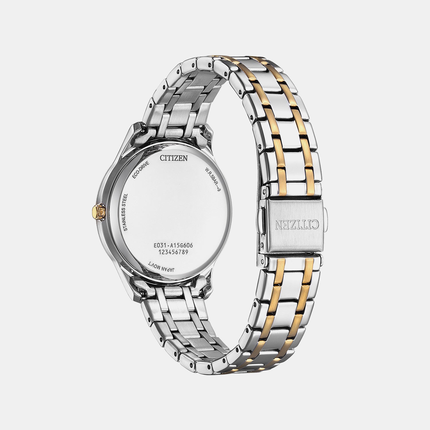 Eco-drive Women Quartz Silver Dial Analog Stainless Steel Watch EM0416-78A