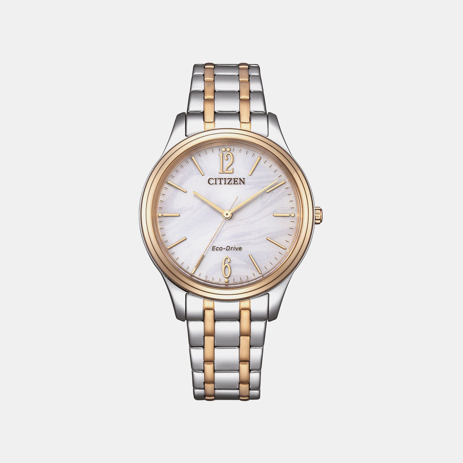 Eco-drive Women Quartz Silver Dial Analog Stainless Steel Watch EM0416-78A