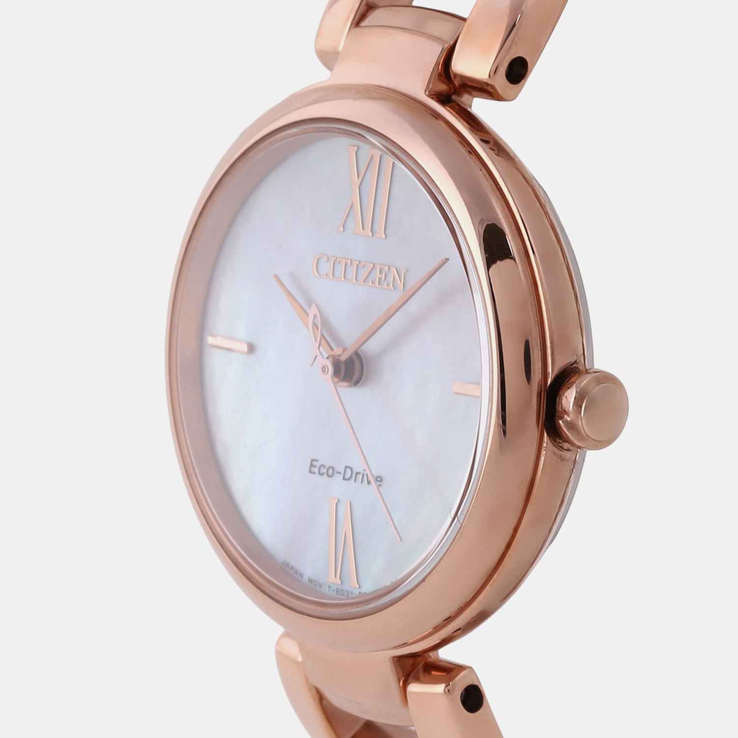 Eco-Drive Women Quartz Mother Of Pearl Dial Analog Stainless Steel EM0532-85D