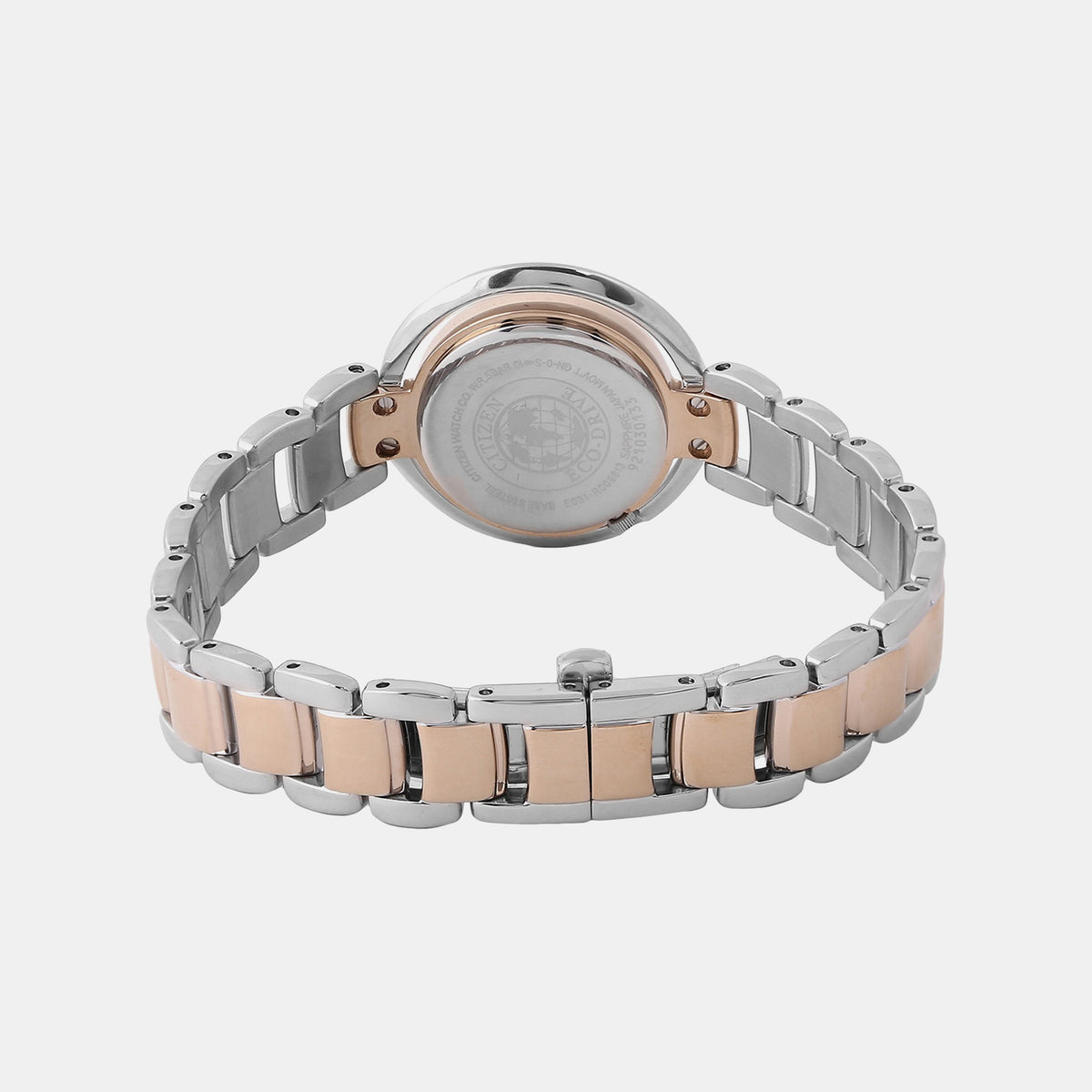 Women Quartz Mother Of Pearl Dial Analog Stainless Steel Watch EM0666-89D