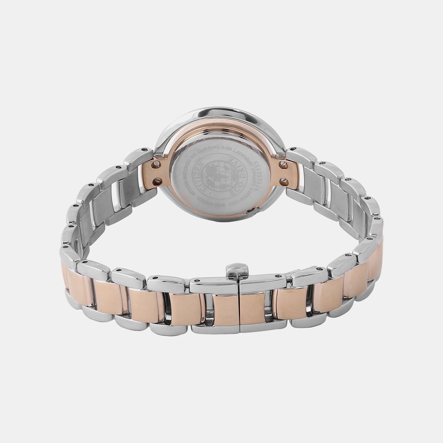 Eco-Drive Women Quartz Mother Of Pearl Dial Analog Stainless Steel EM0666-89D