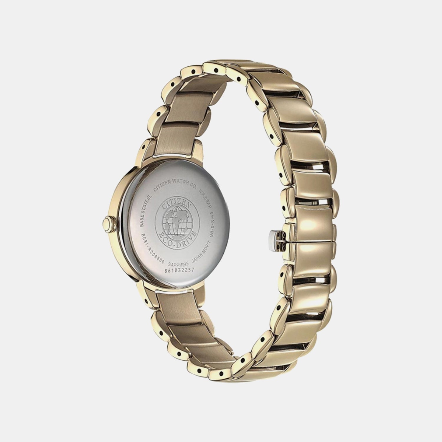 Eco-Drive Women Quartz Mother Of Pearl Dial Analog Stainless Steel EM0673-83D