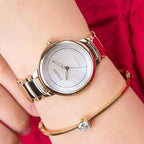 Eco-Drive Women Quartz Mother Of Pearl Dial Analog Stainless Steel EM0673-83D