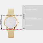 Citizen L Women Quartz White Dial Analog Mesh Watch EM0812-89D