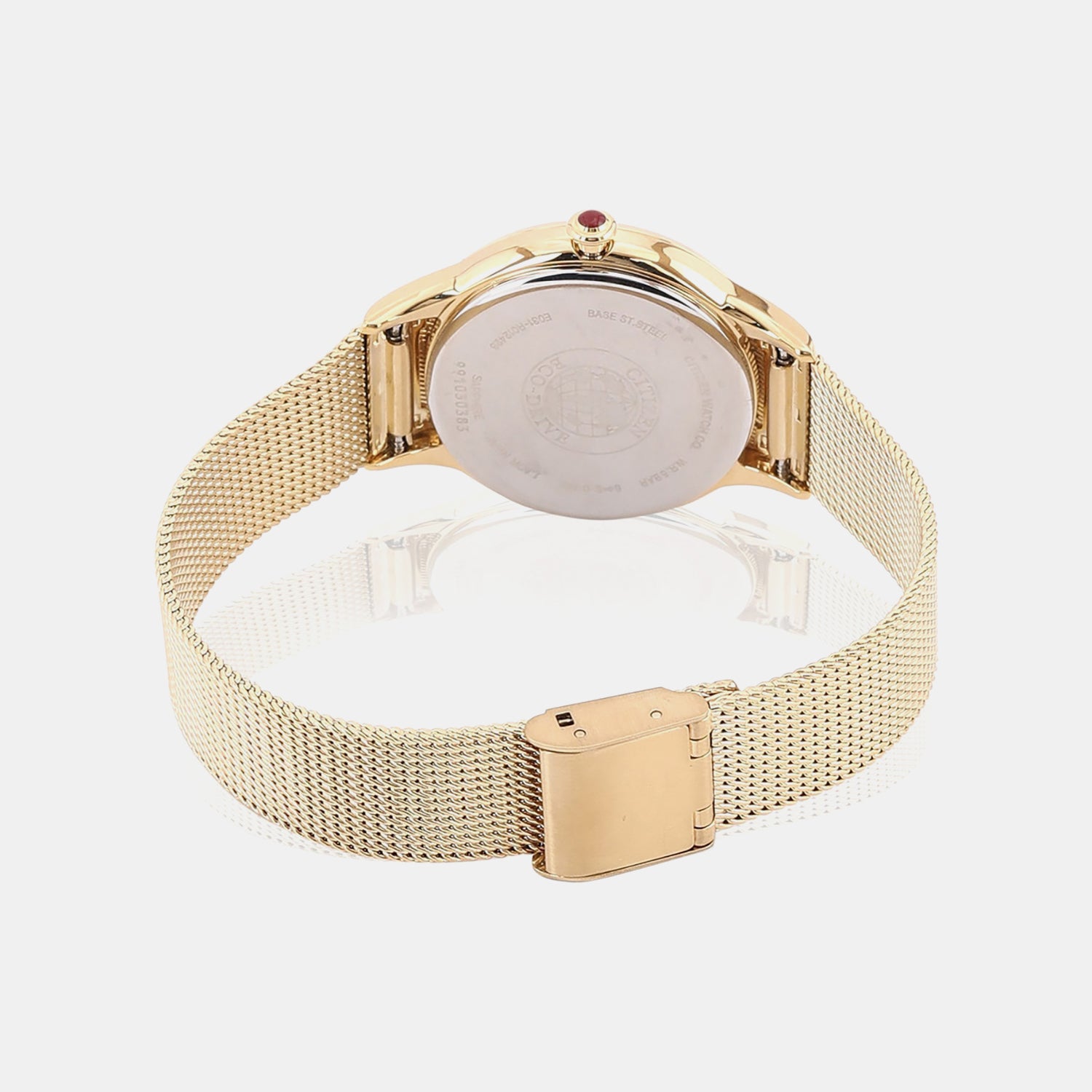Citizen L Women Quartz White Dial Analog Mesh Watch EM0812-89D