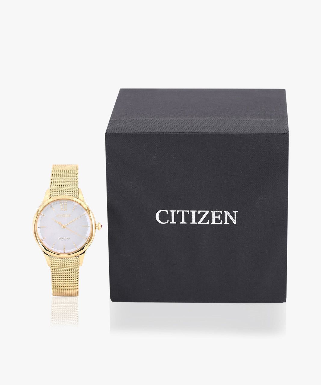 Citizen L Women Quartz White Dial Analog Mesh Watch EM0812-89D