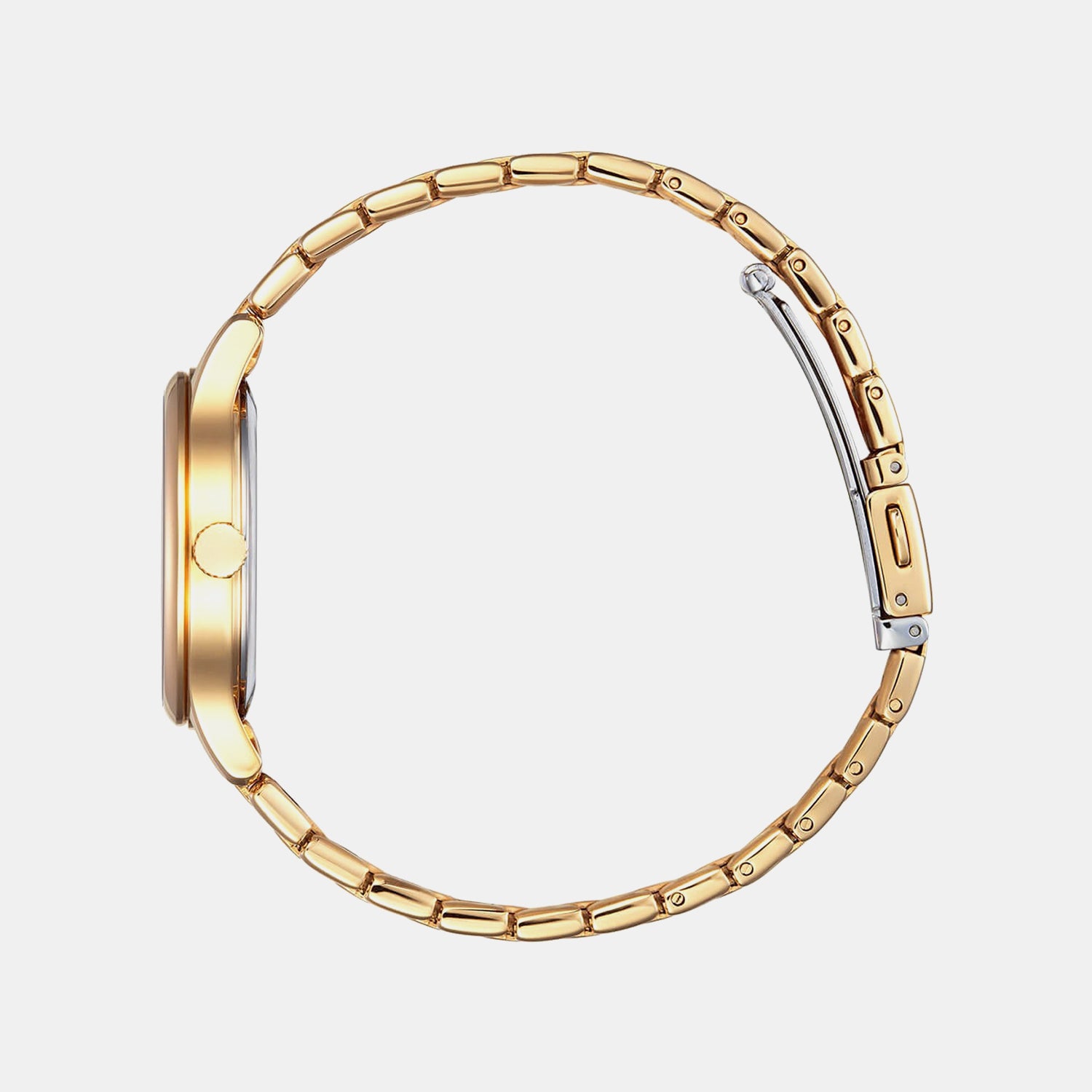 Women Eco-Drive Mother Of Pearl Dial Analog Stainless Steel Watch EM0893-87Y