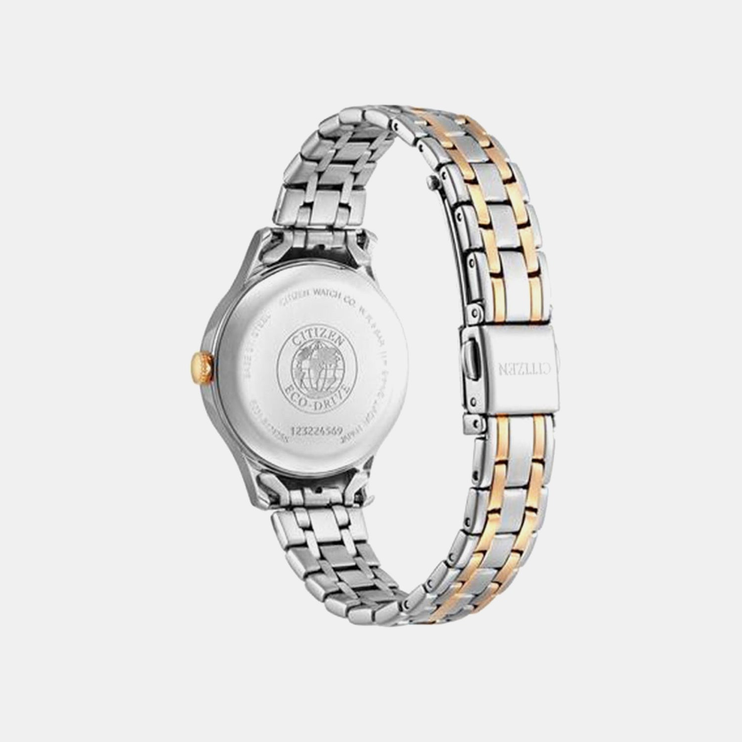 Women Quartz Eco-Drive Multicolour Dial Analog Stainless Steel Watch EM0896-89Y