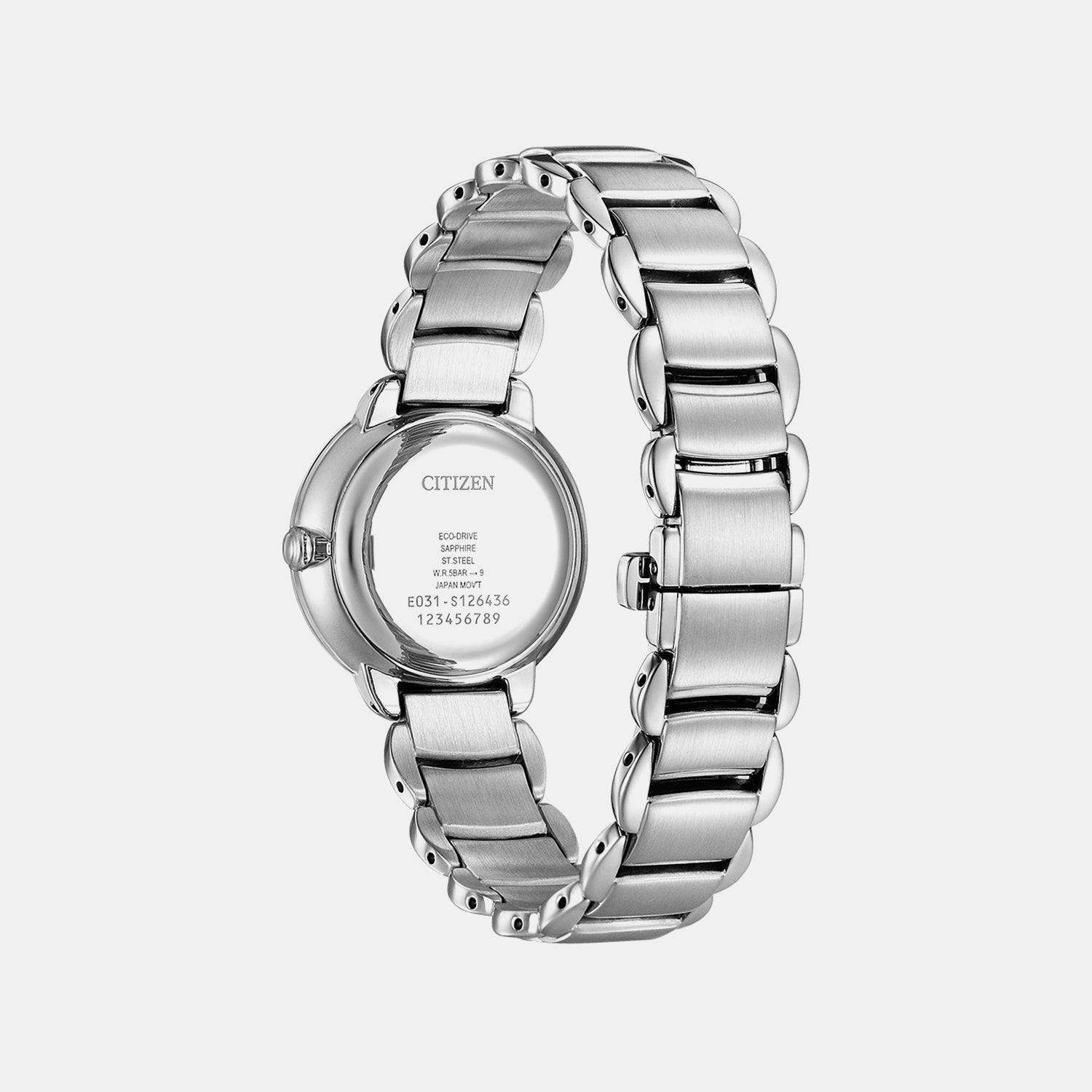 Eco-Drive Women Quartz Mother Of Pearl Dial Analog Stainless Steel EM0920-86D