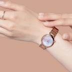 Eco-Drive Women Quartz Champagne Dial Analog Stainless Steel EM0922-81X