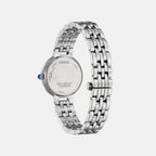 Citizen L Women Quartz Eco-Drive Black Dial Analog Stainless Steel Watch EM0990-81E