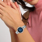 Citizen L Women Eco-Drive Blue Dial Analog Stainless Steel Watch EM0990-81L